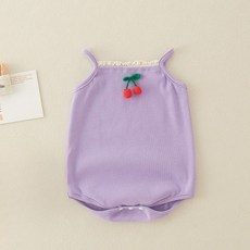 스타도어 체리 프릴 민소매 바디수트