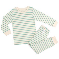 Maykids 童款橫條紋30支棉長袖家居服套裝