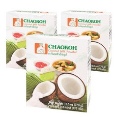 CHAOKOH 椰漿粉, 370克, 3個