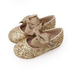 Bimbo Bimba 女童亮片蝴蝶結造型平底鞋