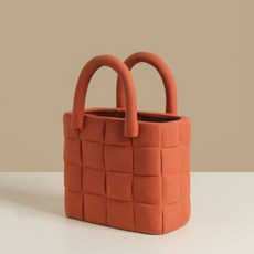 格紋手提包花朵底座, 橘子