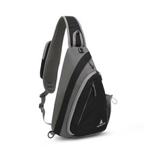 JCP運動多功能斜背胸包, 黑色