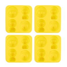 릴팡 뽀로로 실리콘 아이스 트레이 4p, 혼합색상