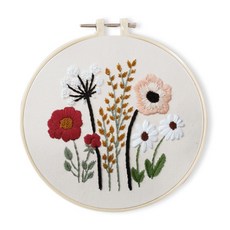 法式刺繡刺繡框初學者學習DIY套組HG-13, 1套, S301