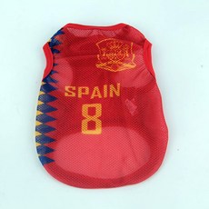 THE FLOW 國家代表隊足球選手 我們家狗狗 寵物制服背心, 西班牙