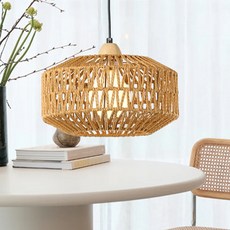 Vittz Lighting Skein 藤編餐桌燈 D型, 棕色