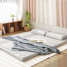 아망떼 에어웨이브 워셔블 누빔 매트리스 세트, CITY GRAY