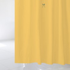 浴簾 SC625 L號 1800*1880mm+塑膠掛鉤 12入+白色窗簾桿組合, 1套