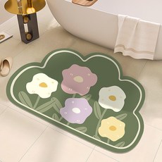 Moneta 可愛花朵快樂地墊 80 x 50 cm, A09, 1個