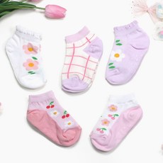 Kids FUTURE 兒童Yona網紗踝襪5雙組