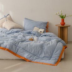 BAZAAR Honey Honey 四季飯店冬夏被, 藍色