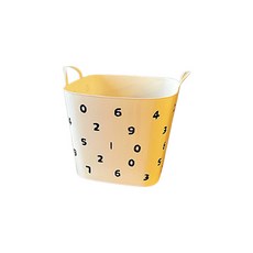 Dizicon數字洗衣籃 塑膠籃子 無蓋 280*295mm, 黑色, 1個