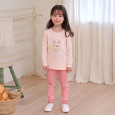 olomimi 兒童九分羅紋保暖家居服上衣+下身套裝