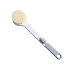 快潔生活 沐浴搓背防滑長柄刷, 01 灰色, 1個, 1入