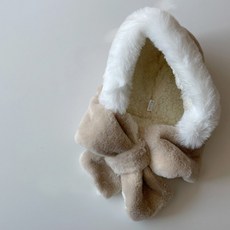 Minidalkong兒童款奶油帽圍脖