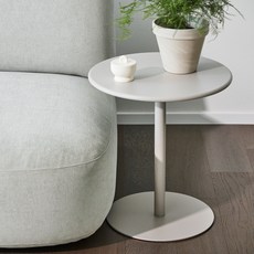 漢森 Jack 400 圓形邊桌 米色, 米色,淺褐色