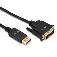 케이엘컴 디스플레이포트 DVI 케이블 단방향 V1.1, 1.8m, 1개