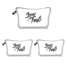 순백의 레터링 브라이드 다용도 파우치 3p