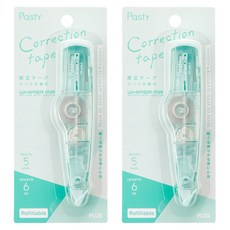 플러스 파스티 수정테이프 WH-625-P, 그린, 2개