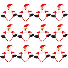 Stupid 聖誕老人髮箍, 混合色, 12個