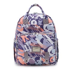 JH Company 彩繪藝術印花後背包, 灰色