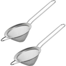 Kitchen Choice Belle Design 不鏽鋼三角濾網 銀色, 2個