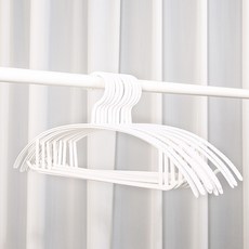 solve living 基本圓弧形防肩角無痕衣架, 40個, 白色