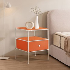 윌로우 저스틴 협탁 405 x 515 mm 방문설치, 오렌지, 1개