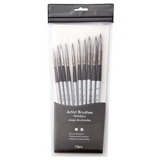 Harvest 黑色刷子套組 10, 1組, 1號、2號、3號、4號、5號、6號、7號、8號、9號、10號