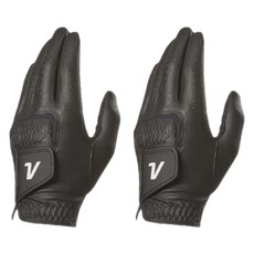 Volvik 女款機能超細纖維高爾夫左手手套, 黑色, 2個