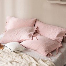 보몽드 30수 광목 줄누비 자루형 베개커버