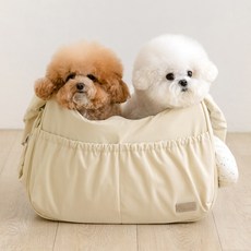 Petsland Alice 寵物斜背包含內墊, 1組, 奶油