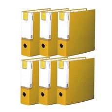 Heemang Office Point 紙 D 環活頁夾 A4 3cm BR937, 黃色的, 6個