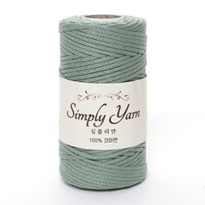 samnamtteugaesil Simply Yarn 精梳棉, 17 復古薄荷綠