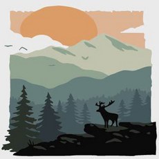 Rizjenny DIY背景繪畫 37 RAS20541 無框型, 混色