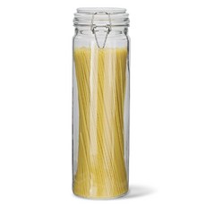 미르코리아 투명패킹 슬림 원통형 밀폐 유리병, 2L, 1개