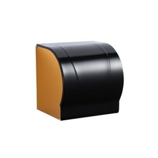 MONACO OLIVE 金屬線條圓形室內裝飾衛生紙架, 金黑色, 1個