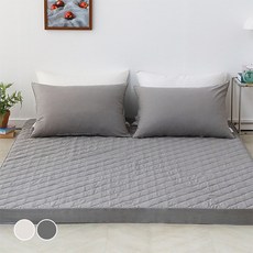 韓國 amante Cotton Bell 純棉乳膠床墊套, 深灰色