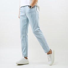 UNTAPPED 男款大尺碼10色鬆緊腰帶彈力Wonsung九分牛仔褲