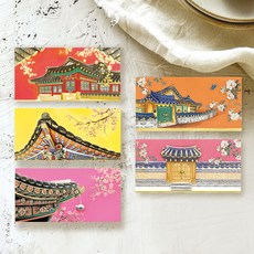From&To 韓屋零用錢信封 FB212-13456 5件組, 混合色, 1套