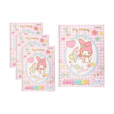 kumhong 美樂蒂春天塗色貼紙繪畫本, 混色, 4個