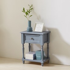 노아가구 원목 협탁 G1001, 블루, 1개