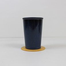 月鹽黑色雙色啤酒杯 藍色, 1個