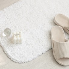 메종텍스타일 흡수빠른 폭신한 코튼 호텔 발매트, 화이트