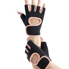 Quardi瑜珈健身雙手手套組, 蜜桃色, 1個