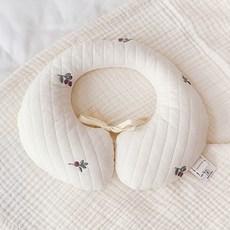 마롤로뜨 유아용 100수 누빔 유모차 카시트 목쿠션, 퍼플베리