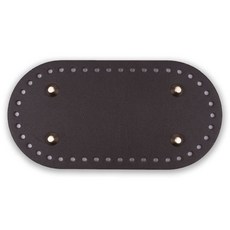 Jinga包底 橢圓形 23 x 13 cm, 1個, 深棕色