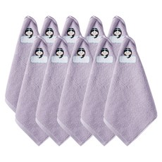 From Cotton 30 支純棉公主印花環形毛巾, 10個, 紫茉莉公主