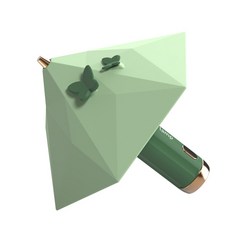 쿼르디 미니 USB 우산 LED 무드등, 다이아 그린