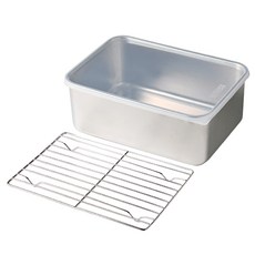 Maxcook 不鏽鋼託盤, 1套, 托盤 + 托盤 + 蓋子